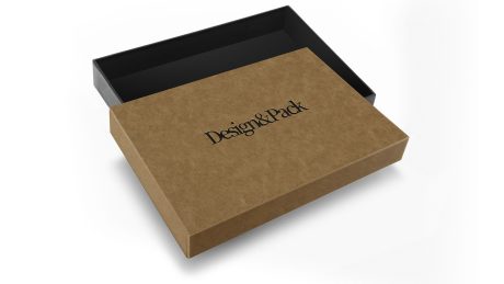 D&p Corporate A4 Doc Pb 220x310d25 Kraft Black Deboss