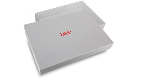 D&p Corporate A4 Doc Pb 225x310d35 White Red Deboss