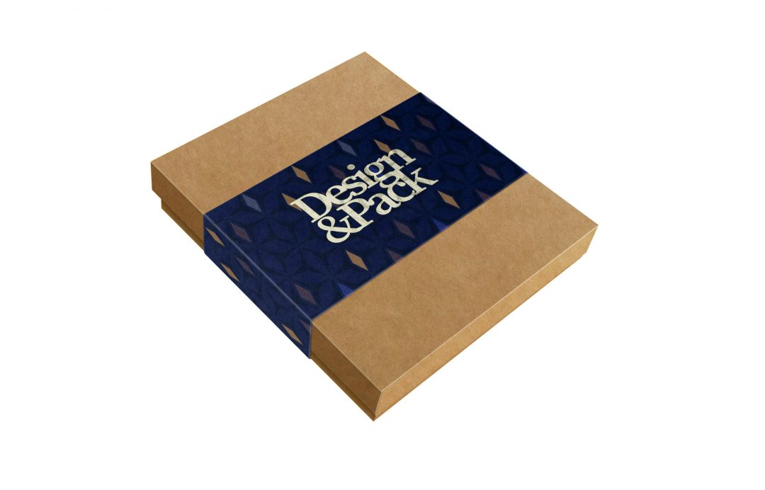 Design & Pack Trat & Lid Gift Box 185x215x35 Mm Kraft Sleeve