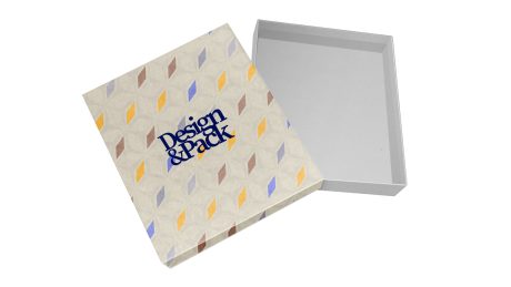 Design & Pack Trat & Lid Gift Box 185x215x35 Mm White Cmyk