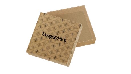 Square Box A 125x125d30 Kraft Pw