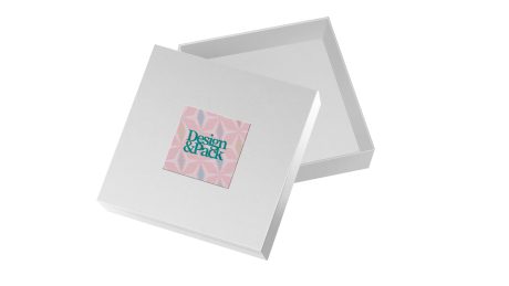 Square Box A 125x125d30 White Plaque