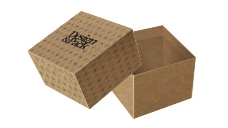 Square Box B 140x140d80 Kraft Pw00