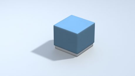 Tray And Lid Cube Blue